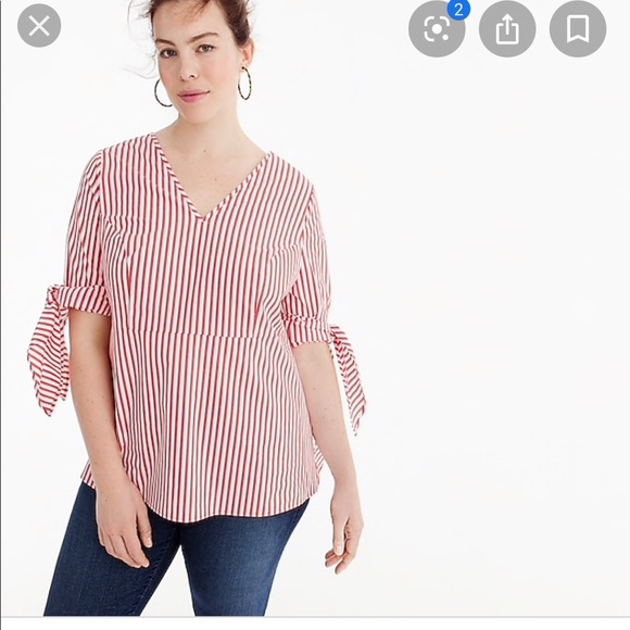 J.crew universal standard striped shirt, NWT, sz s - Picture 3 of 5